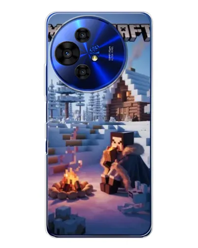 Чохол для TCL 50 Pro NxtPaper з картинкою «Зимовий Minecraft» Чохол для TCL 50 Pro NxtPaper з картинкою «Зимовий Minecraft»