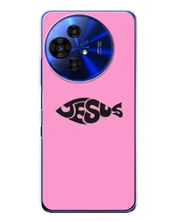 Чохол для TCL 50 Pro NxtPaper з картинкою «Рожевий символ Jesus»