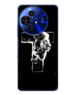 Чохол для TCL 50 Pro NxtPaper з картинкою «Сяючий хрест Jesus»