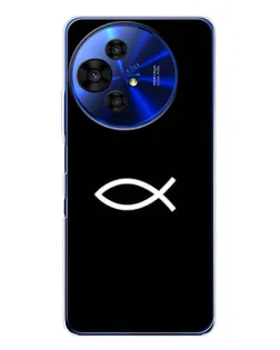Чохол для TCL 50 Pro NxtPaper з картинкою «Символ риби Jesus»