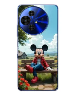 Чохол для TCL 50 Pro NxtPaper з картинкою «Міккі на лавці»