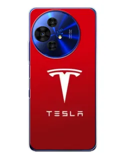 Чохол для TCL 50 Pro NxtPaper з картинкою «Tesla Red Classic»