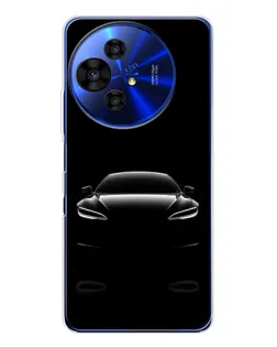 Чохол для TCL 50 Pro NxtPaper з картинкою «Силует Tesla Night»