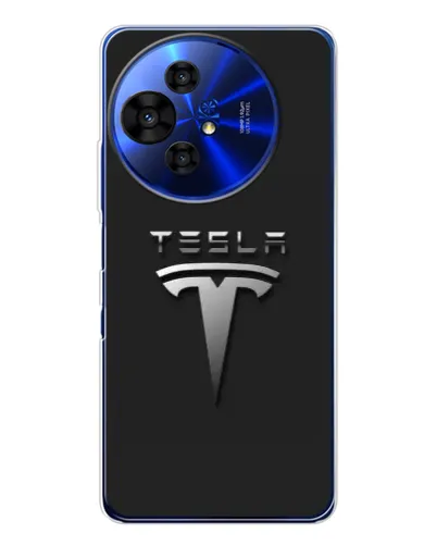 Чохол для TCL 50 Pro NxtPaper з картинкою «Сталевий логотип Tesla» Чохол для TCL 50 Pro NxtPaper з картинкою «Сталевий логотип Tesla»