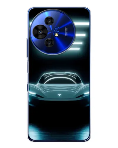 Чохол для TCL 50 Pro NxtPaper з картинкою «Tesla в неоні» Чохол для TCL 50 Pro NxtPaper з картинкою «Tesla в неоні»
