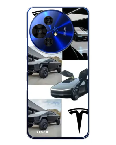 Чохол для TCL 50 Pro NxtPaper з картинкою «Колаж Cybertruck Tesla» Чохол для TCL 50 Pro NxtPaper з картинкою «Колаж Cybertruck Tesla»