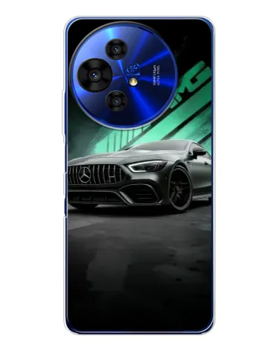 Чохол для TCL 50 Pro NxtPaper з картинкою «Темний Mercedes AMG»