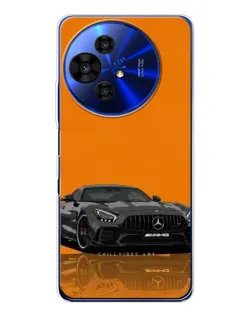 Чохол для TCL 50 Pro NxtPaper з картинкою «Помаранчевий Mercedes AMG»