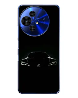 Чохол для TCL 50 Pro NxtPaper з картинкою «Mercedes — силует авто»