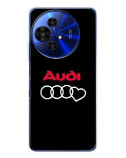 Чохол для TCL 50 Pro NxtPaper з картинкою «Логотип Audi Heart»