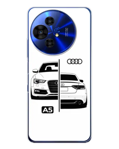 Чохол для TCL 50 Pro NxtPaper з картинкою «Audi — контрастний дизайн»