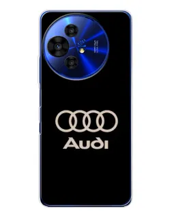 Чохол для TCL 50 Pro NxtPaper з картинкою «Audi — золотий логотип»