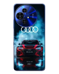 Чохол для TCL 50 Pro NxtPaper з картинкою «Audi Sport — неон»