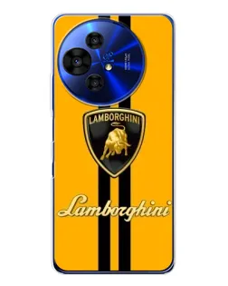 Чохол для TCL 50 Pro NxtPaper з картинкою «Lamborghini Stripe жовтий»