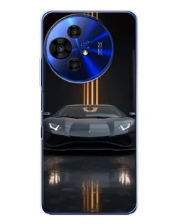 Чохол для TCL 50 Pro NxtPaper з картинкою «Lamborghini золоті лінії»