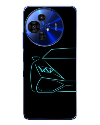 Чохол для TCL 50 Pro NxtPaper з картинкою «Блакитний силует Lamborghini» Чохол для TCL 50 Pro NxtPaper з картинкою «Блакитний силует Lamborghini»