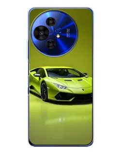 Чохол для TCL 50 Pro NxtPaper з картинкою «Салатовий Lamborghini Huracan»