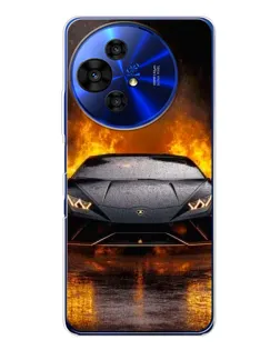 Чохол для TCL 50 Pro NxtPaper з картинкою «Lamborghini у вогні»