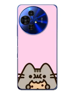 Чохол для TCL 50 Pro NxtPaper з картинкою «Pusheen та печиво» Чохол для TCL 50 Pro NxtPaper з картинкою «Pusheen та печиво»