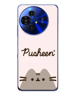 Чехол для TCL 50 Pro NxtPaper с картинкой «Pusheen логотип»