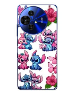 Чохол для TCL 50 Pro NxtPaper з картинкою «Стікери Stitch та Angel»
