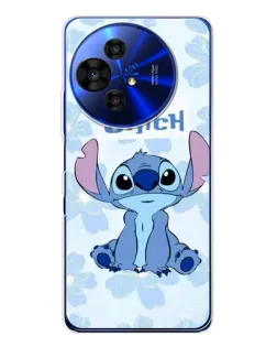 Чохол для TCL 50 Pro NxtPaper з картинкою «Stitch серед квітів»