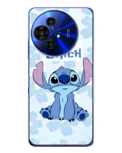 Чохол для TCL 50 Pro NxtPaper з картинкою «Stitch серед квітів»