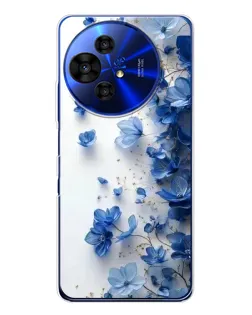 Чохол для TCL 50 Pro NxtPaper з картинкою «Блакитний квітковий каскад» Чохол для TCL 50 Pro NxtPaper з картинкою «Блакитний квітковий каскад»