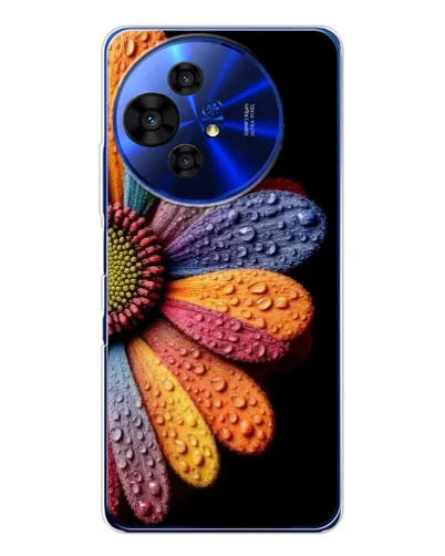 Чохол для TCL 50 Pro NxtPaper з картинкою «Райдужна квітка» Чохол для TCL 50 Pro NxtPaper з картинкою «Райдужна квітка»