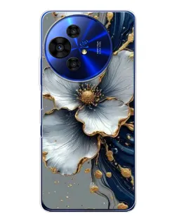 Чохол для TCL 50 Pro NxtPaper з картинкою «Біла квітка та золотий флюїд» Чохол для TCL 50 Pro NxtPaper з картинкою «Біла квітка та золотий флюїд»