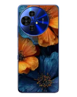 Чохол для TCL 50 Pro NxtPaper з картинкою «Яскрава синьо-помаранчева флора» Чохол для TCL 50 Pro NxtPaper з картинкою «Яскрава синьо-помаранчева флора»