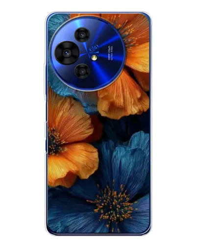 Чохол для TCL 50 Pro NxtPaper з картинкою «Яскрава синьо-помаранчева флора» Чохол для TCL 50 Pro NxtPaper з картинкою «Яскрава синьо-помаранчева флора»