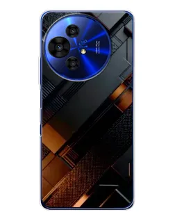 Чохол для TCL 50 Pro NxtPaper з картинкою «Чорні геометричні блоки»