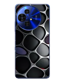 Чохол для TCL 50 Pro NxtPaper з картинкою «Об'ємна темна решітка»