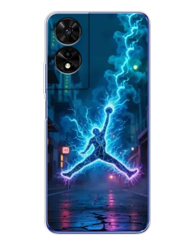 Чохол для TCL 505 з картинкою «Jordan Gold Jumpman»
