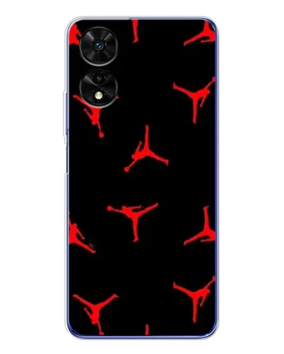 Чохол для TCL 505 з картинкою «Jordan Red Pattern»
