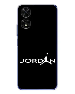 Чохол для TCL 505 з картинкою «Jordan White Logo»