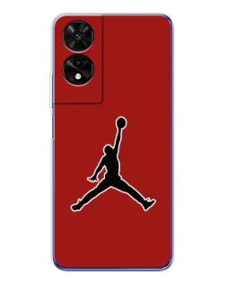 Чохол для TCL 505 з картинкою «Jordan Red Back»