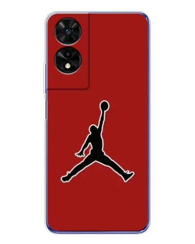 Чохол для TCL 505 з картинкою «Jordan Red Back»
