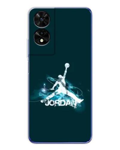 Чохол для TCL 505 з картинкою «Jordan Blue Fire»