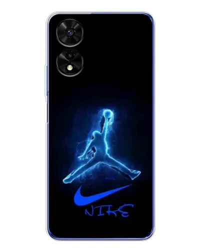 Чохол для TCL 505 з картинкою «Jordan Neon Blue»
