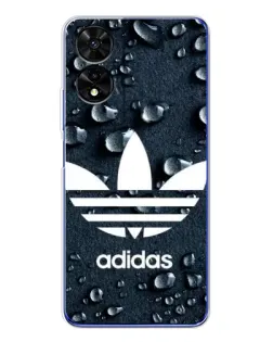 Чехол для TCL 505 с картинкой «Adidas Trefoil Blue»