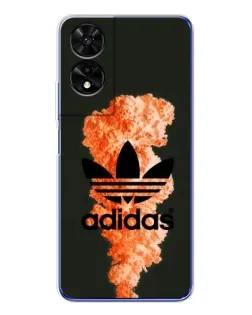 Чехол для TCL 505 с картинкой «Оранжевый дым Adidas»
