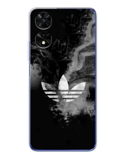 Чехол для TCL 505 с картинкой «Абстрактный дым Adidas»