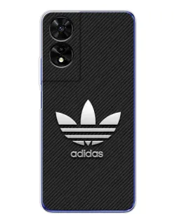 Чехол для TCL 505 с картинкой «Adidas Карбоновая текстура»