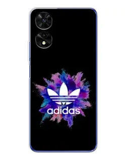 Чехол для TCL 505 с картинкой «Взрыв красок Adidas»