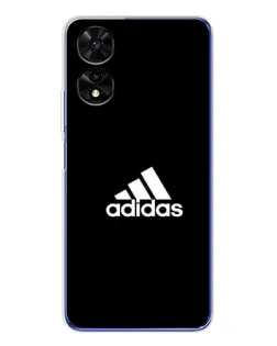 Чехол для TCL 505 с картинкой «Черная классика Adidas»