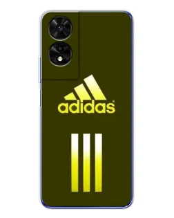 Чехол для TCL 505 с картинкой «Оливковый градиент Adidas»
