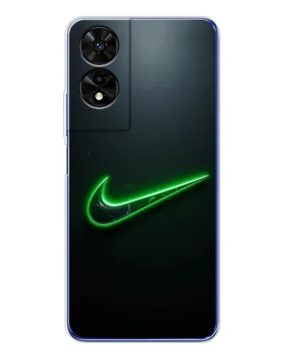Чехол для TCL 505 с картинкой «Неоновый контур Nike» Чехол для TCL 505 с картинкой «Неоновый контур Nike»