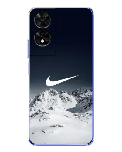 Чехол для TCL 505 с картинкой «Nike — зимние горы» Чехол для TCL 505 с картинкой «Nike — зимние горы»